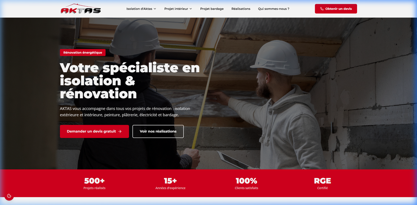 Aktas France — Site de rénovation et isolation