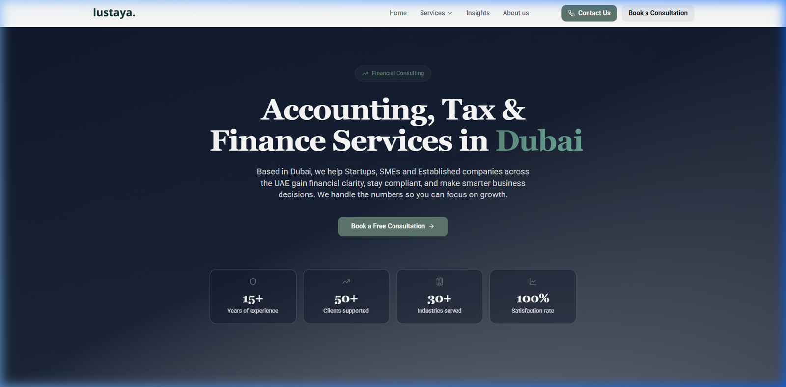 Lustaya — Services comptabilité et finance à Dubai